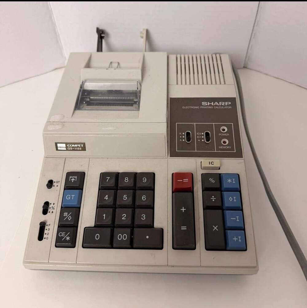 Sharp Compet QS-1155 Electronic Printing Calculator